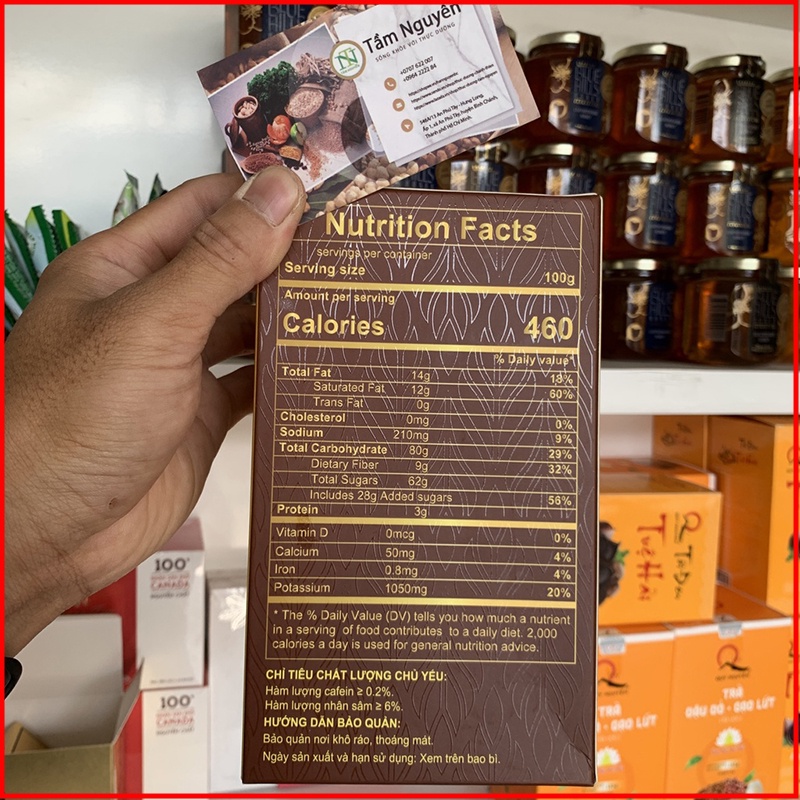Cà Phê Nhân Sâm Hòa Tan Only Nature Hộp 252gr (14 gói / hộp) - NMOL