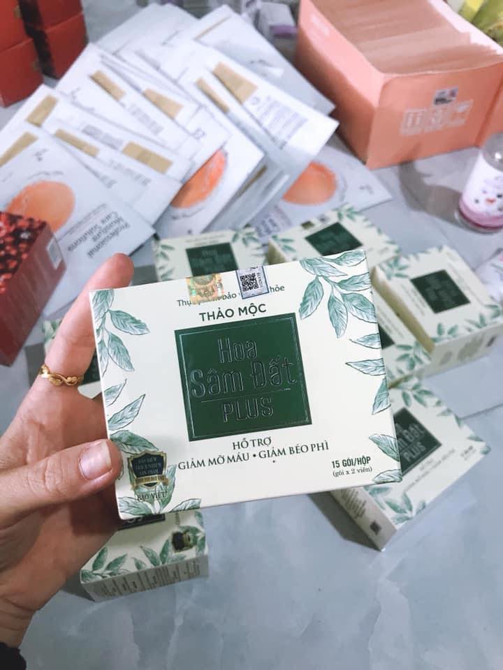 Trà Hoa Sâm Đất Plus (Giảm Cân Cho Cơ Địa Khó Giảm) - 1 Hộp 15 Gói - Mi Phar 1