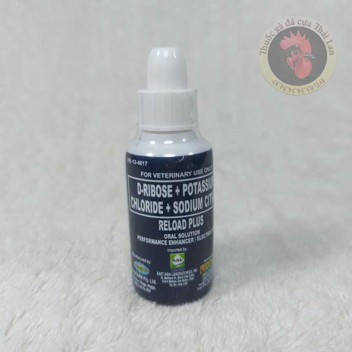 [HCM]thuốc gà đá - Reload Plus - 1 lọ / 15ml (giúp gà không mệt mỏi khi vận chuyển đi xa) không rớt bo đá