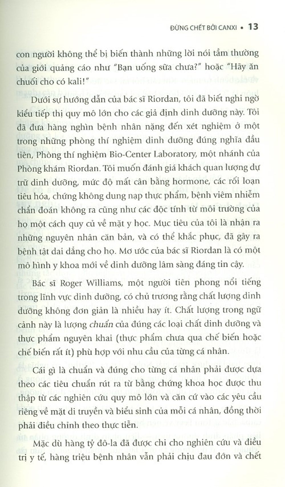 Đừng Chết Bởi Canxi