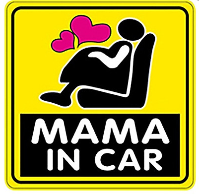 [HCM]Miếng dán phản quang xe ô tô Mama In Car