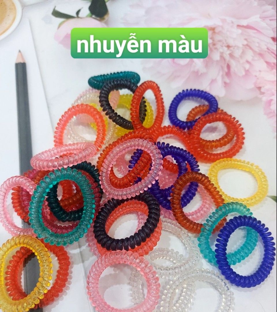 [HCM] DÂY CỘT TÓC LÒ XO ĐEN 3CM , LẺ 1 CÁI
