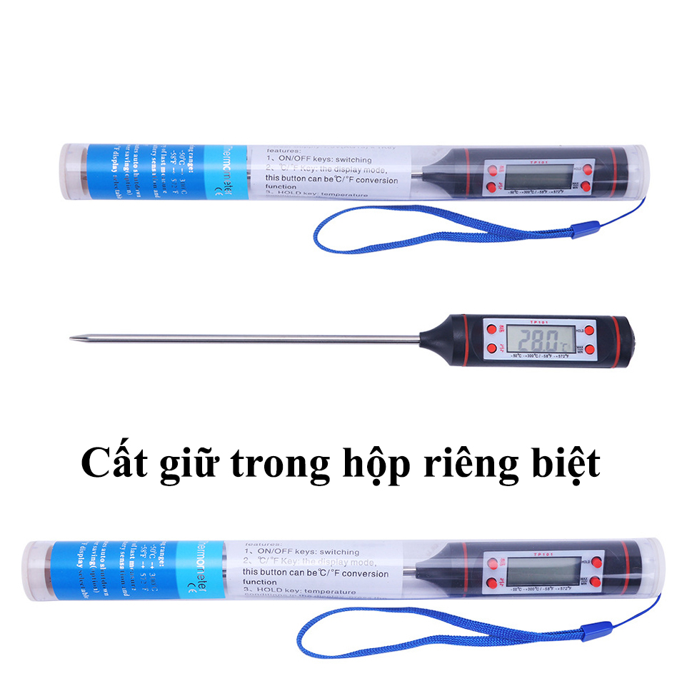 Nhiệt kế đo nhiệt độ nước pha sữa cho các mẹ