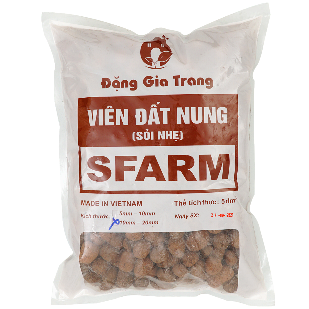 Viên Đất Nung SFARM - Sỏi Nhẹ Túi 5 dm³ (SSF-001)