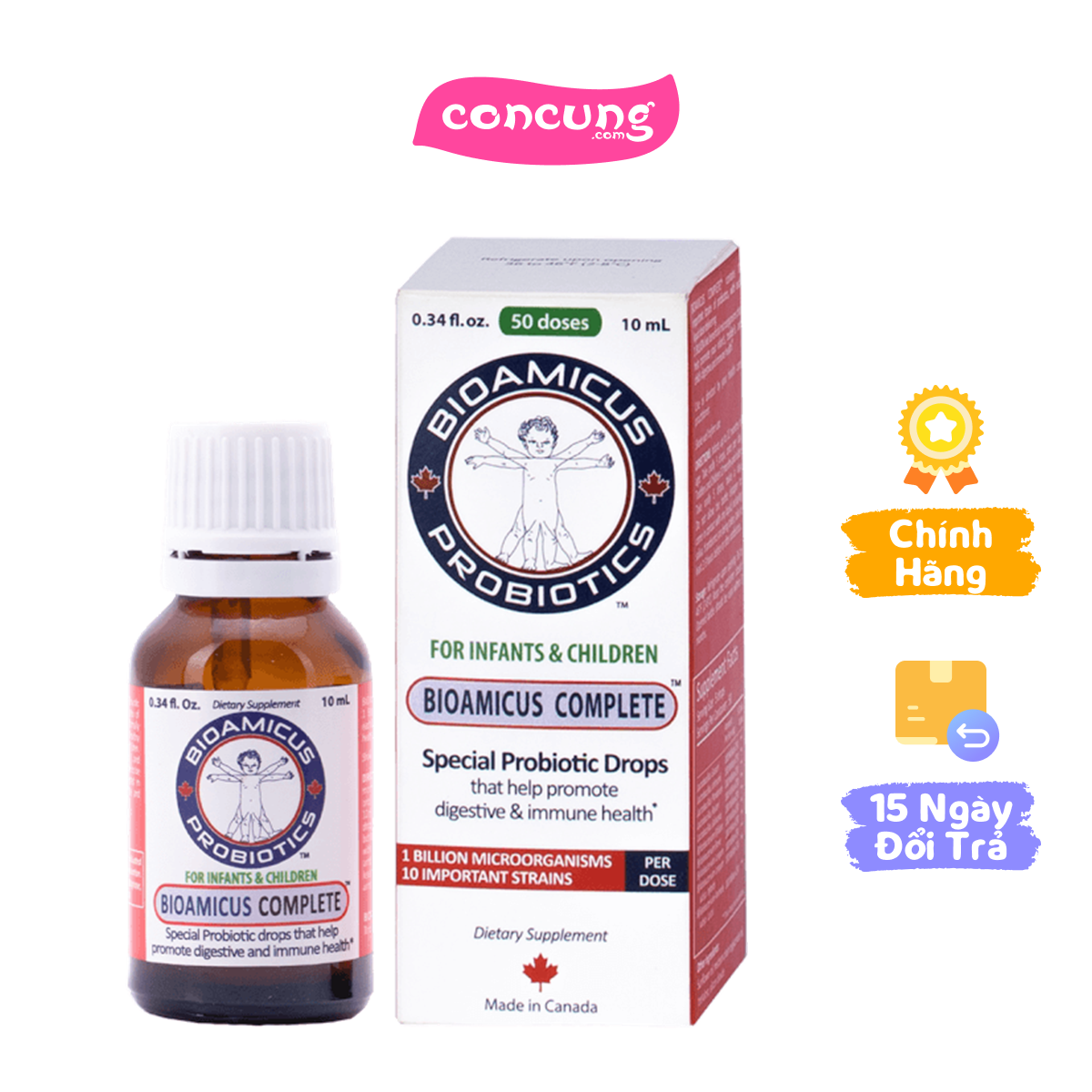 Men vi sinh 10 chủng BioAmicus Complete