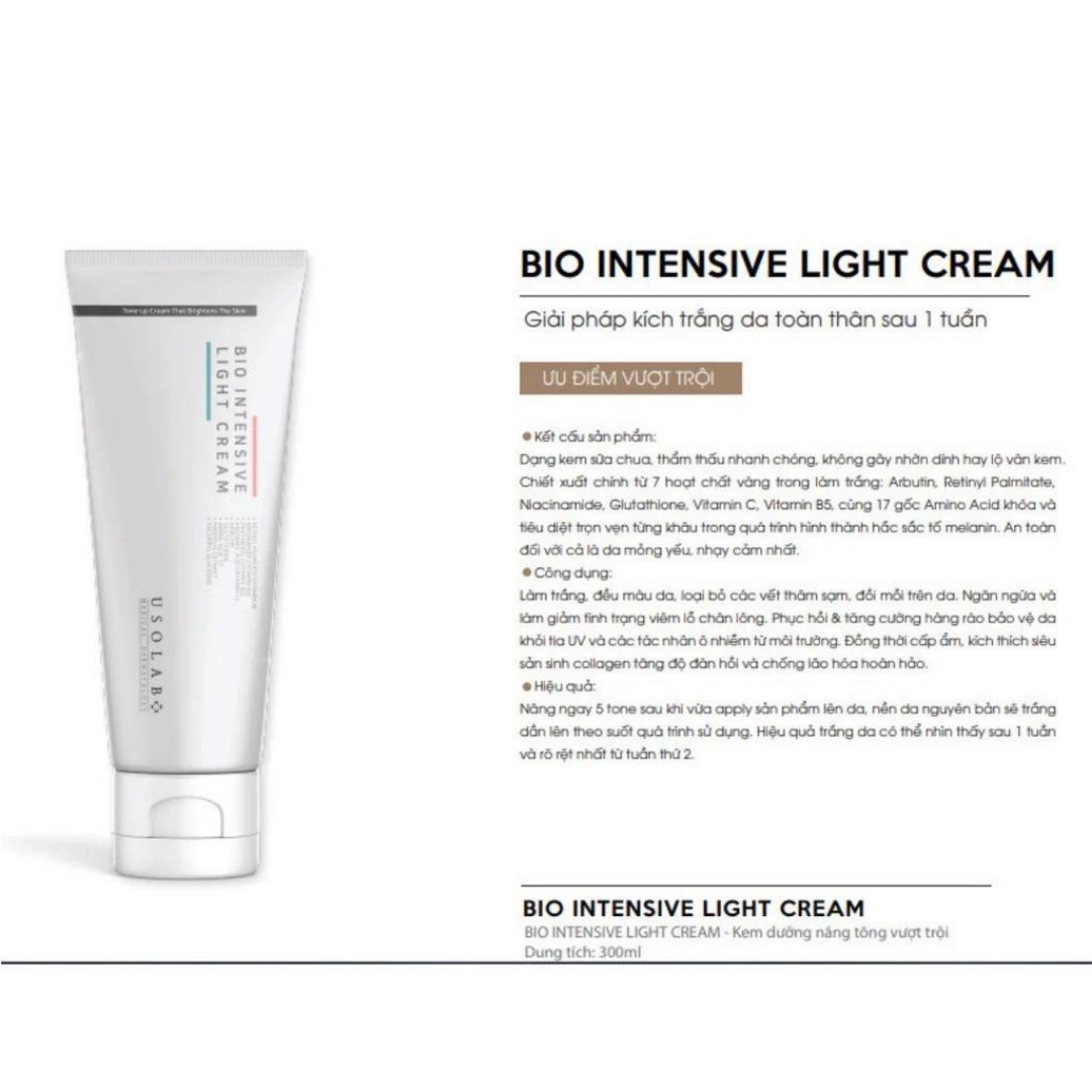 [Hàng Công Ty] Kem dưỡng trắng da body USOLAB LIGHT INTENSIVE CREAM 250ml
