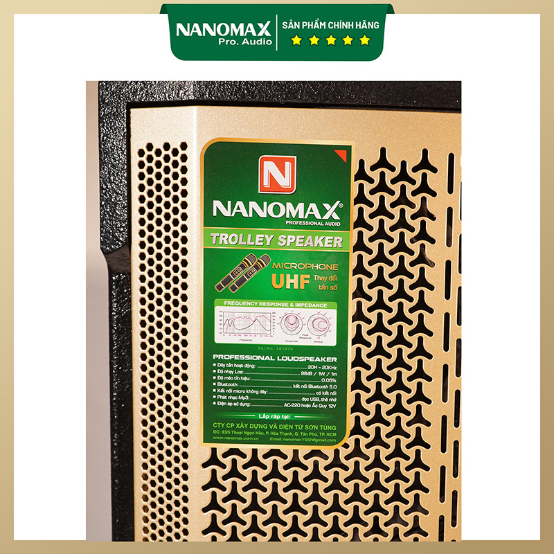Loa Kéo Karaoke Giá Rẻ | Loa Kéo Nanomax 15D3 công suất 600W | Loa Kéo 4 tấc tặng kèm 2 micro hát karaoke cao cấp GT29