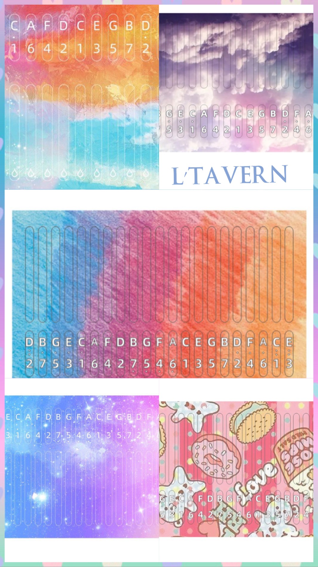(Dán Phím kalimba 21keys ) sticker dán đàn kalimba 21 phím rẻ đẹp