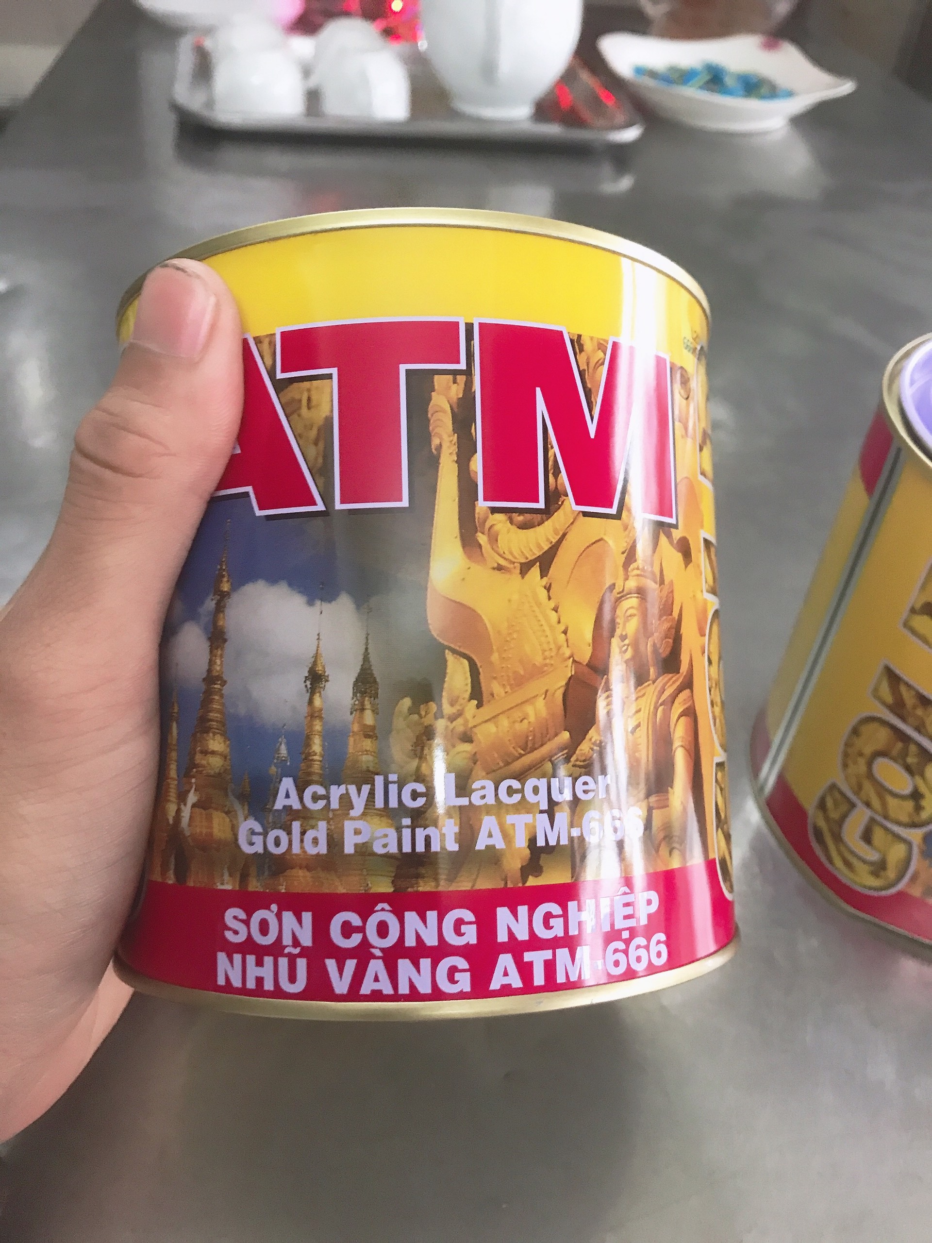 Sơn nhũ vàng ATM 666