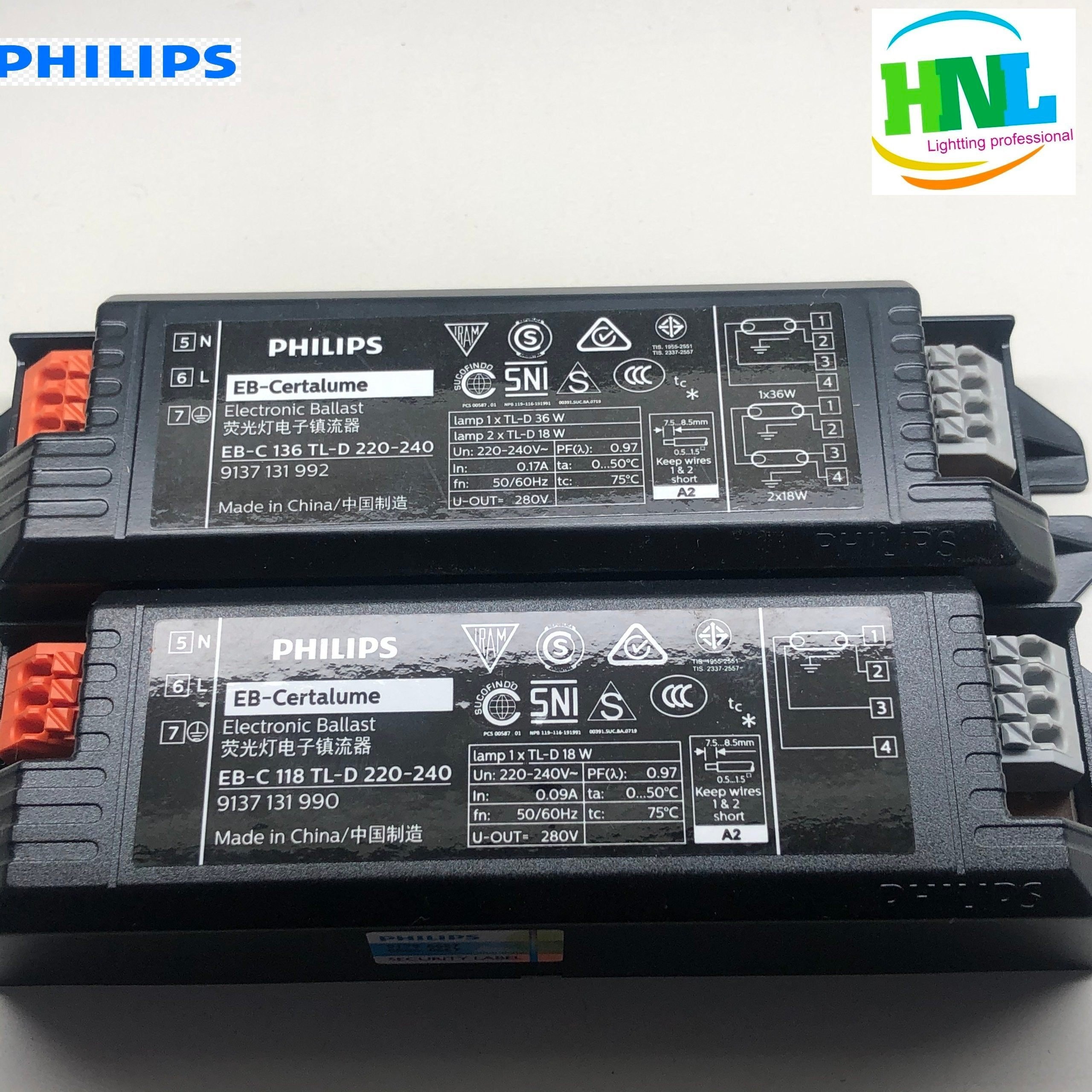 TĂNG PHÔ ( BALLAST) ĐIỆN TỬ EBC 118 TLD PHILIPS