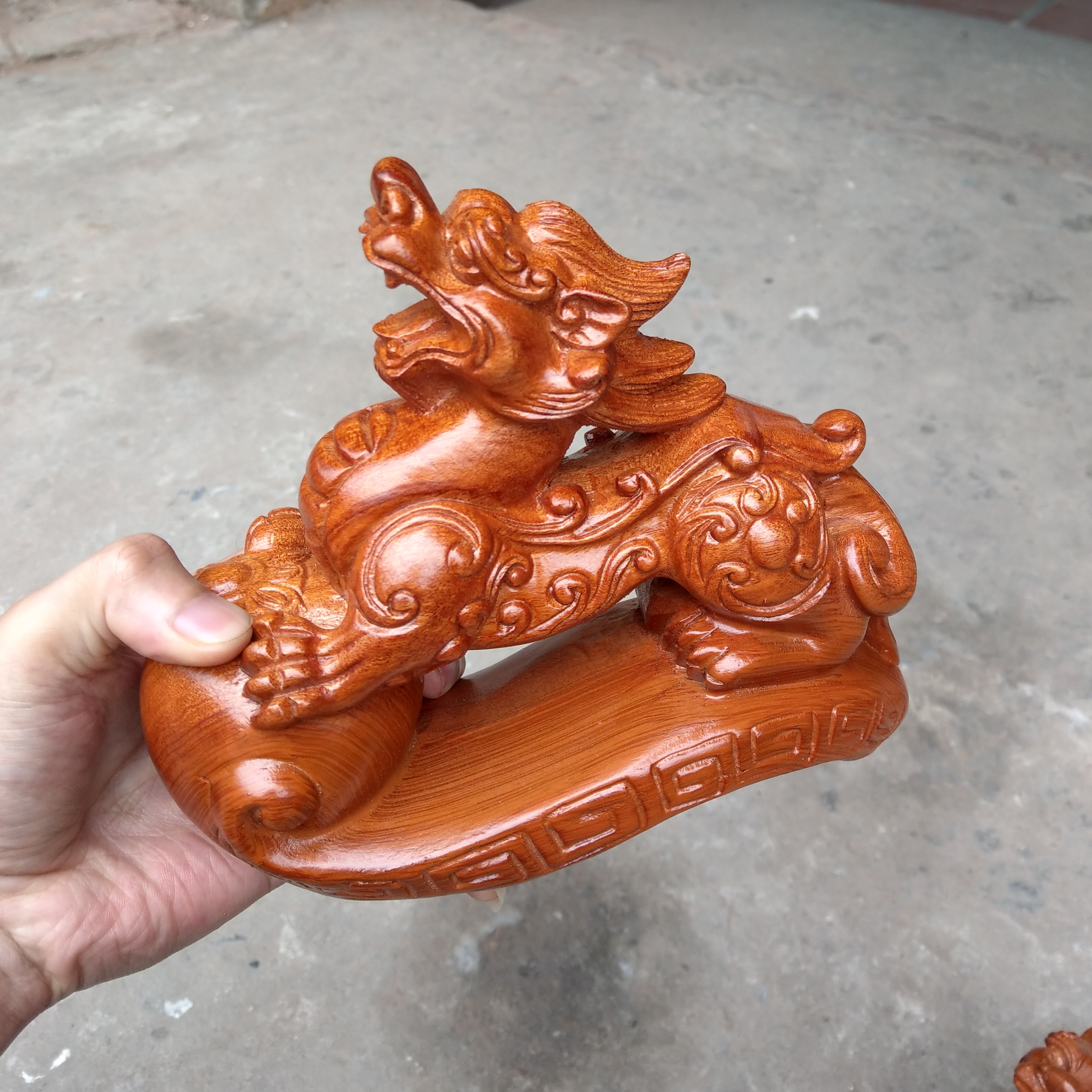 Tỳ hưu gỗ Hương - Tượng Đơn - Size 20cm