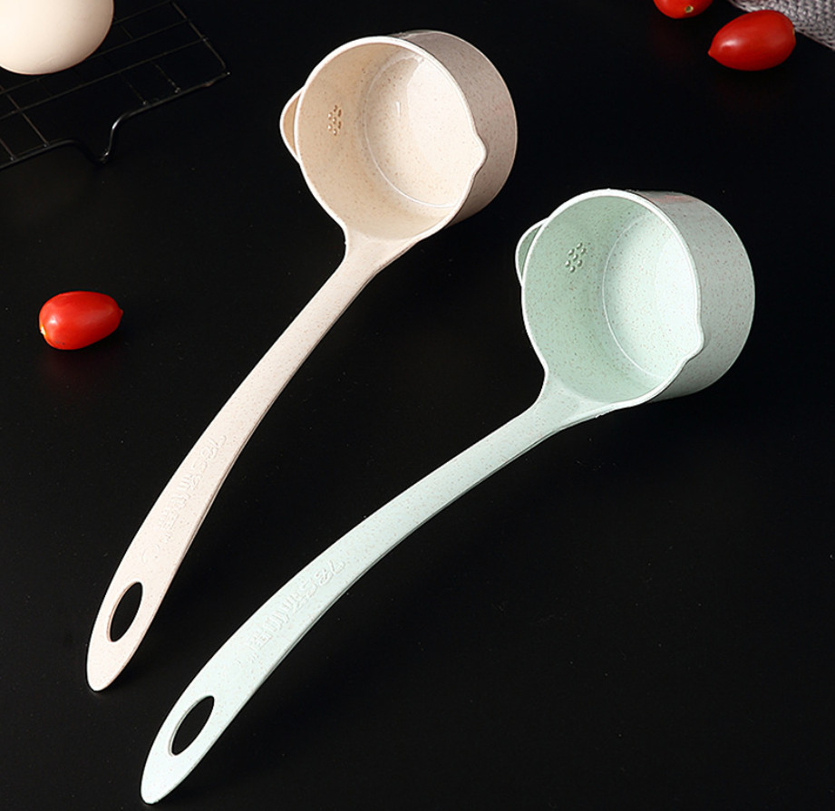 Muỗng canh lúa mạch lọc dầu mỡ 2in1 thông minh