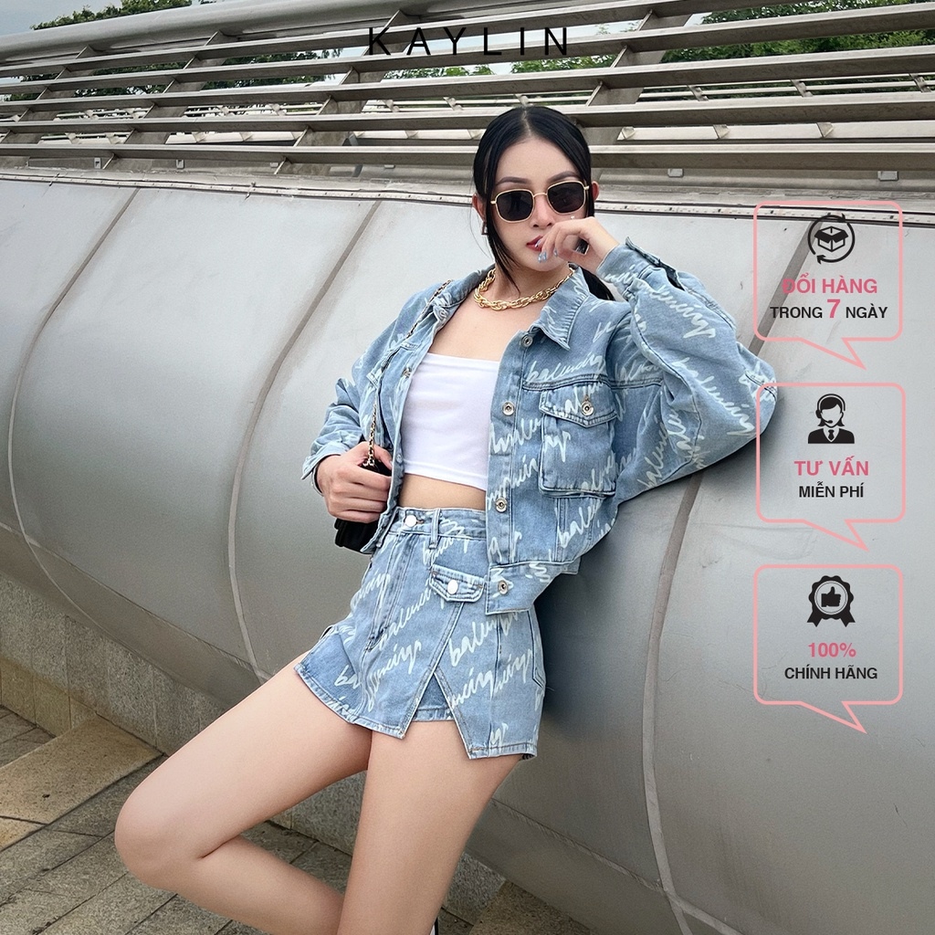 Mã BMLT30 giảm đến 30K đơn 299K Áo khoác jean N1774 - KAYLIN