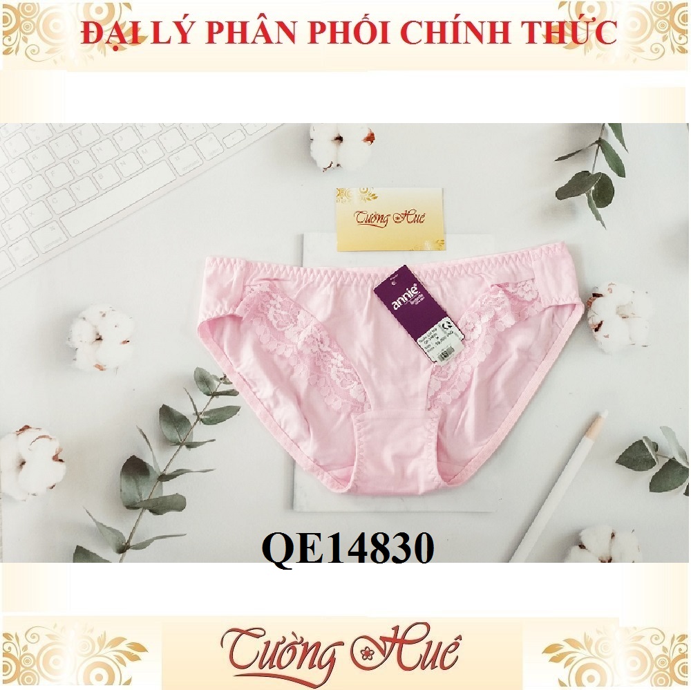 Quần lót nữ annie 14830 quần cotton phối ren.