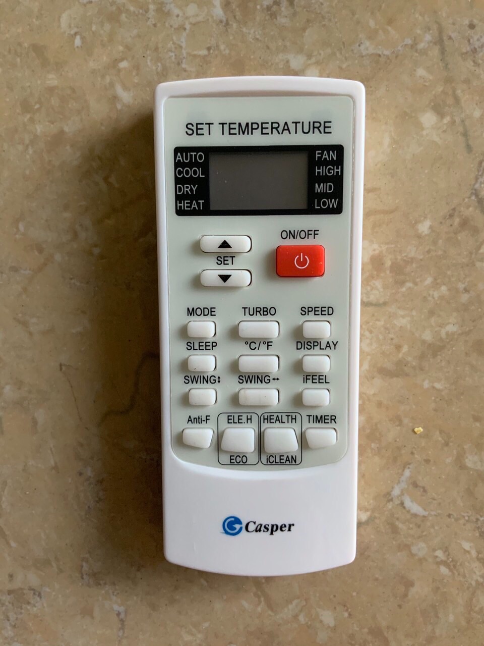 Điều khiển điều hoà Casper (mẫu 4)