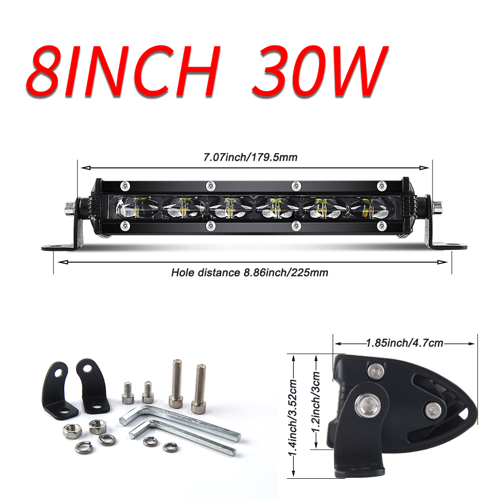 Super Bright LED Car Light Bar 6D 8-20inch Offroad Combo Led Bar 12V 24V Auto Driving Light