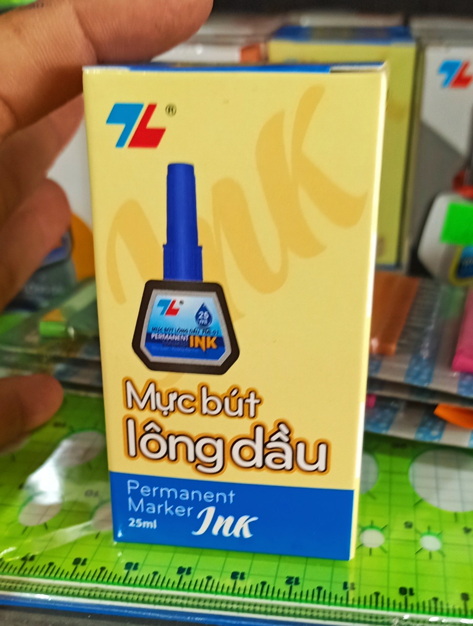 Mực Bút Lông Bảng, Bút Lông Dầu Thiên Long chai 25ml - Viết Mực tươi, nhanh khô, viết trên nhiều bề mặt vật liệu