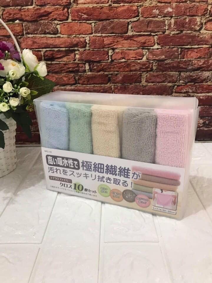 Set 10 khăn lau nhà bếp Nhật