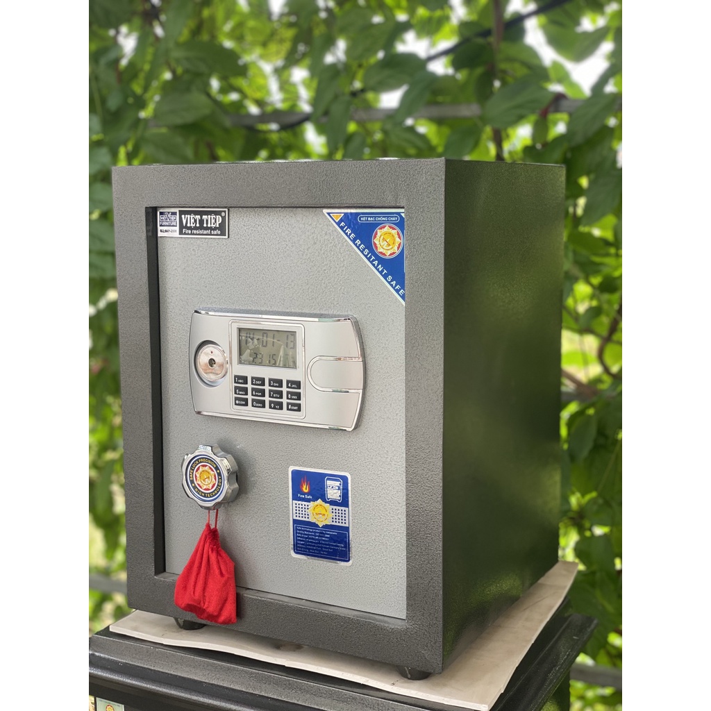 Két Sắt Việt Tiệp KD25 Xám <40KG>, Két Sắt Mini,