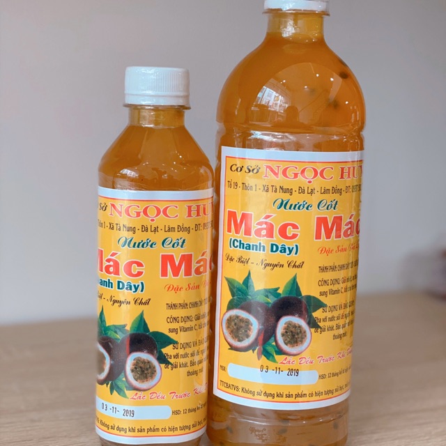 Nước cốt Chanh dây (Mác Mác) loại ngon - Đặc sản Đà Lạt 1 LIT