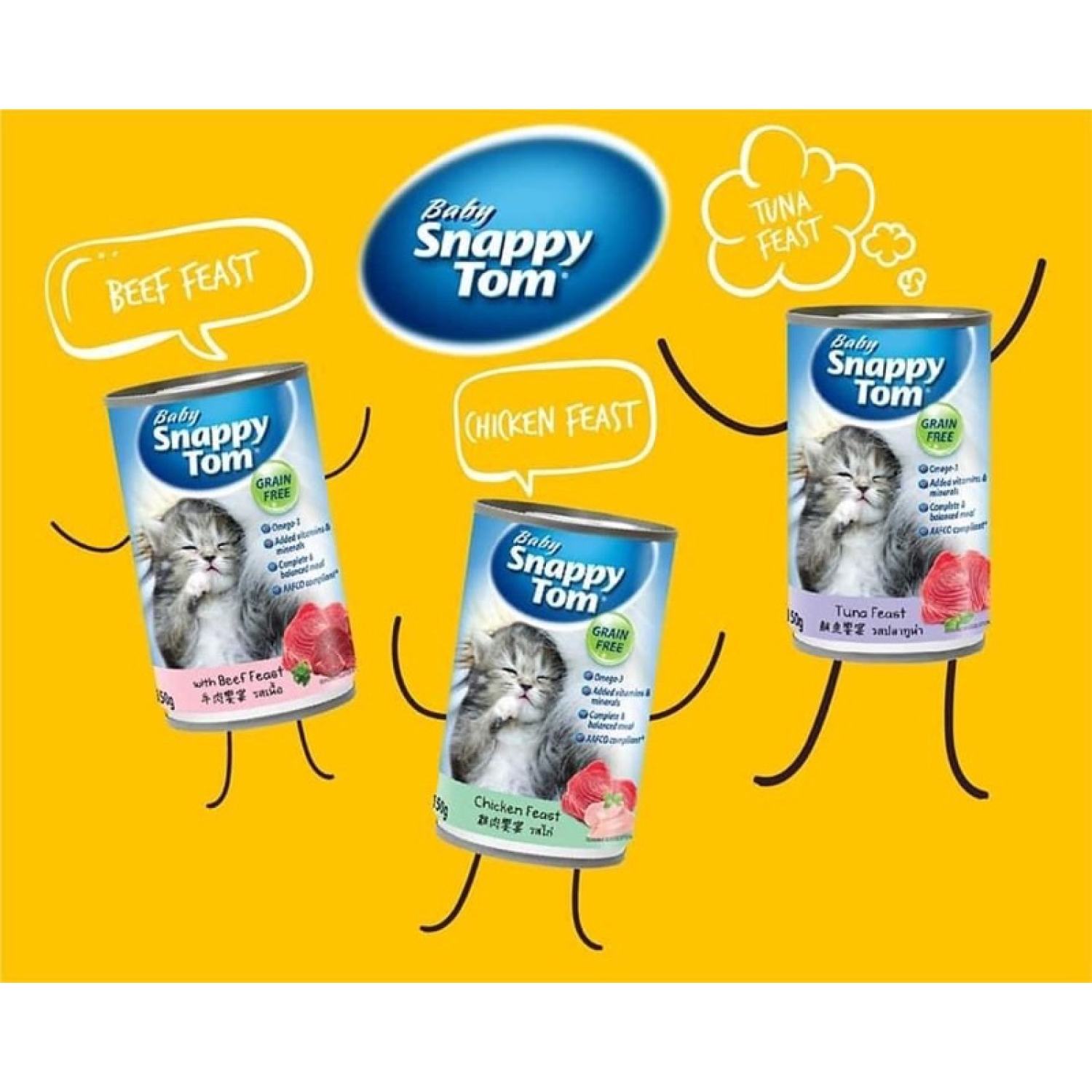 Pate Cho Mèo Con SNAPPY TOM Baby Lon 150g