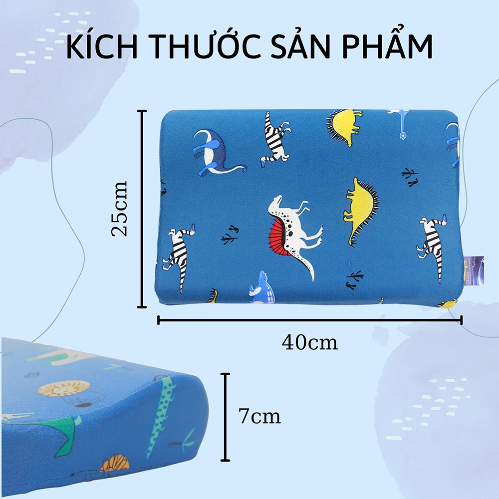 Gối cao su non mẫu đẹp dành cho bé yêu