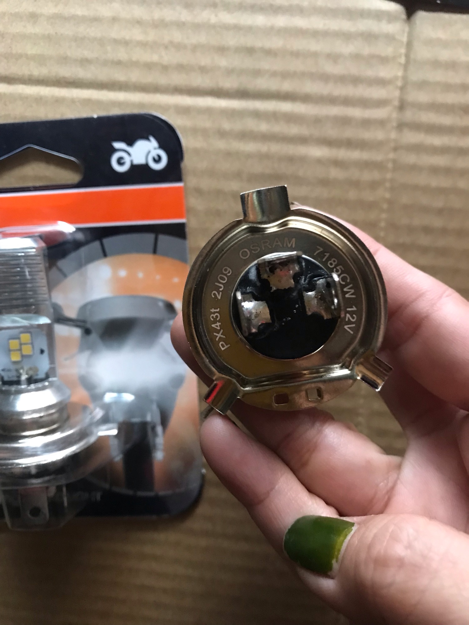 Bóng đèn led ba chân Osram ( H1) (bóng tăng sáng)