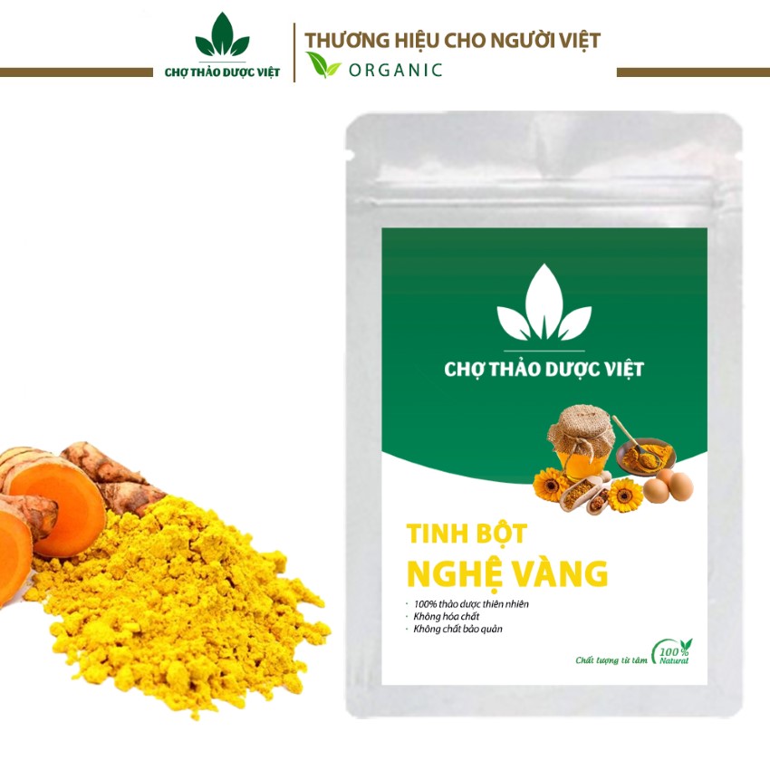 100g tinh bột nghệ vàng nguyên chất nhà làm