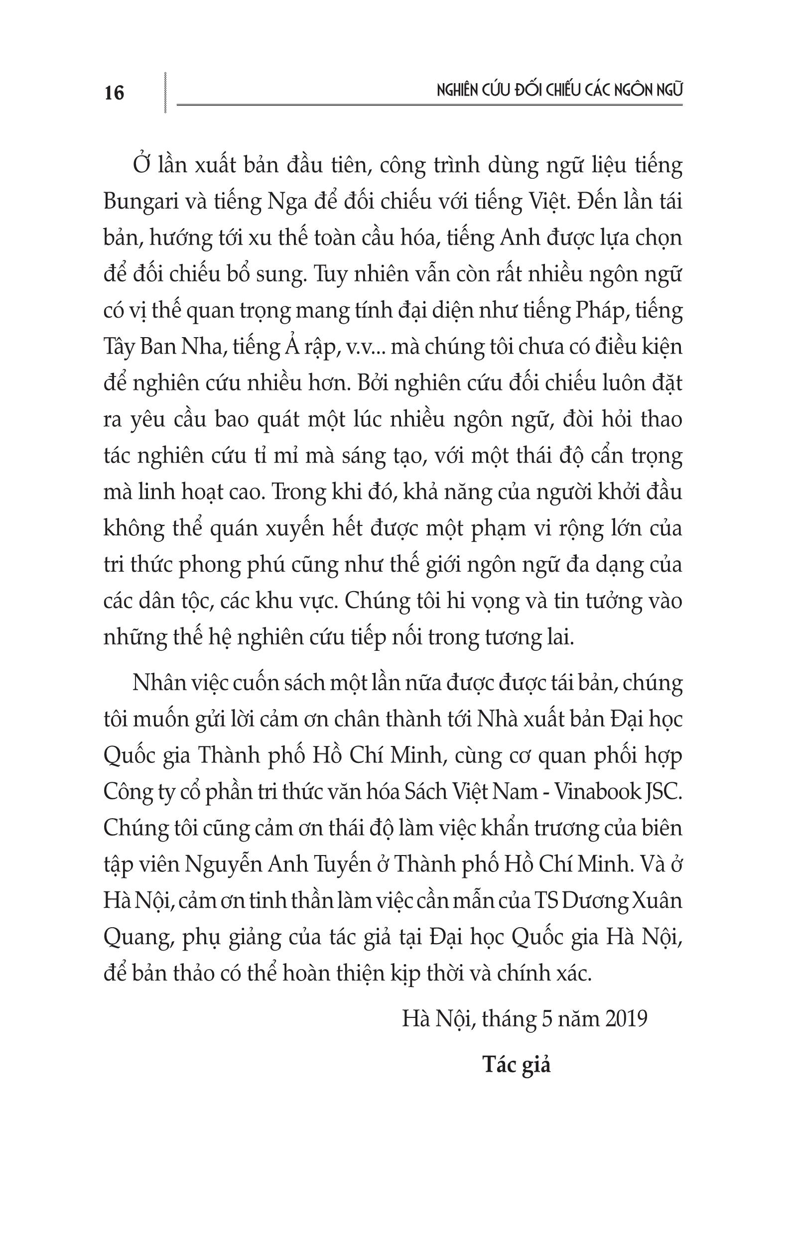 Nghiên Cứu Đối Chiếu Các Ngôn Ngữ