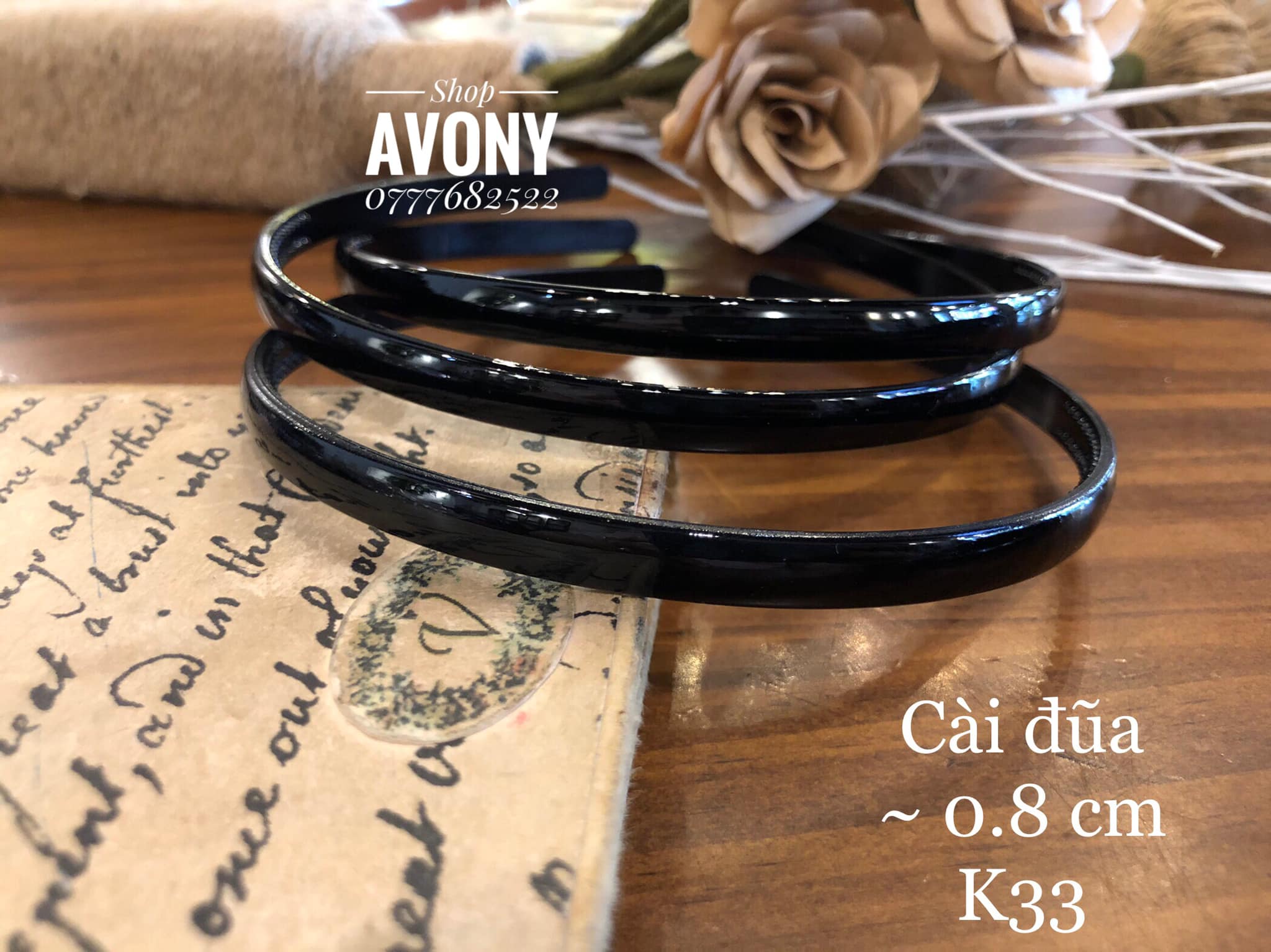 [HCM]COMBO 2 cài tóc - bờm tóc nhựa đen bóng SIZE ĐŨA hàng VN