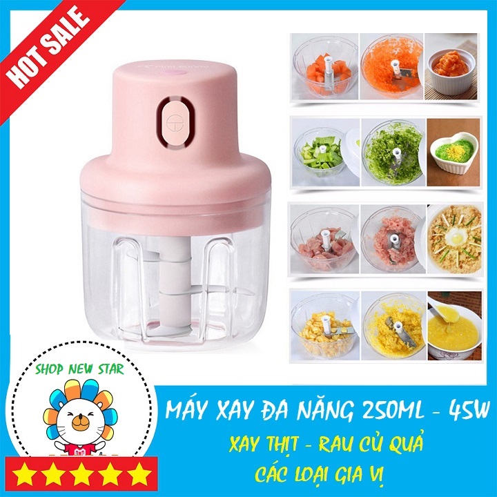 Máy xay tỏi ớt,xay thịt bằng điện sạc pin bằng tay giá rẻ, cầm tay,mini,không dây, máy xay đồ ăn dặm cho bé an toàn tiện lợi,máy xay hạt khô,xay sinh tố, xay đá, xay sinh tố, xay rau củ quả các loại..