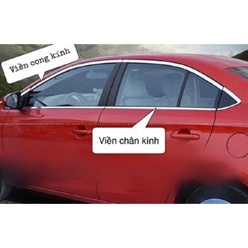 FULL BỘ VIỀN KHUNG KÍNH CONG VIOS + NẸP CHÂN KÍNH VIOS 2019 2020 2021