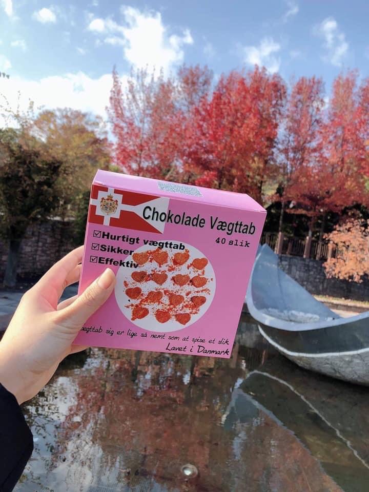 Kẹo chocola đỏ giảm cân đan mạch