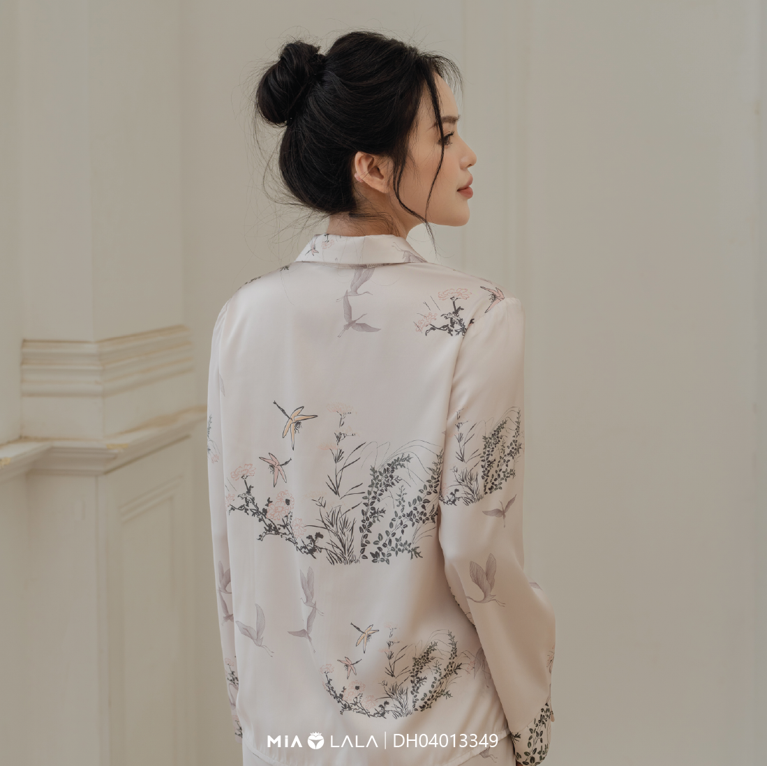 Bộ đồ mặc nhà lụa cao cấp MIALALA 3349 DH04013349