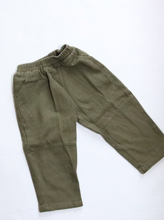Rập Giấy 30072 - Quần chắp vá style Hàn xẻng