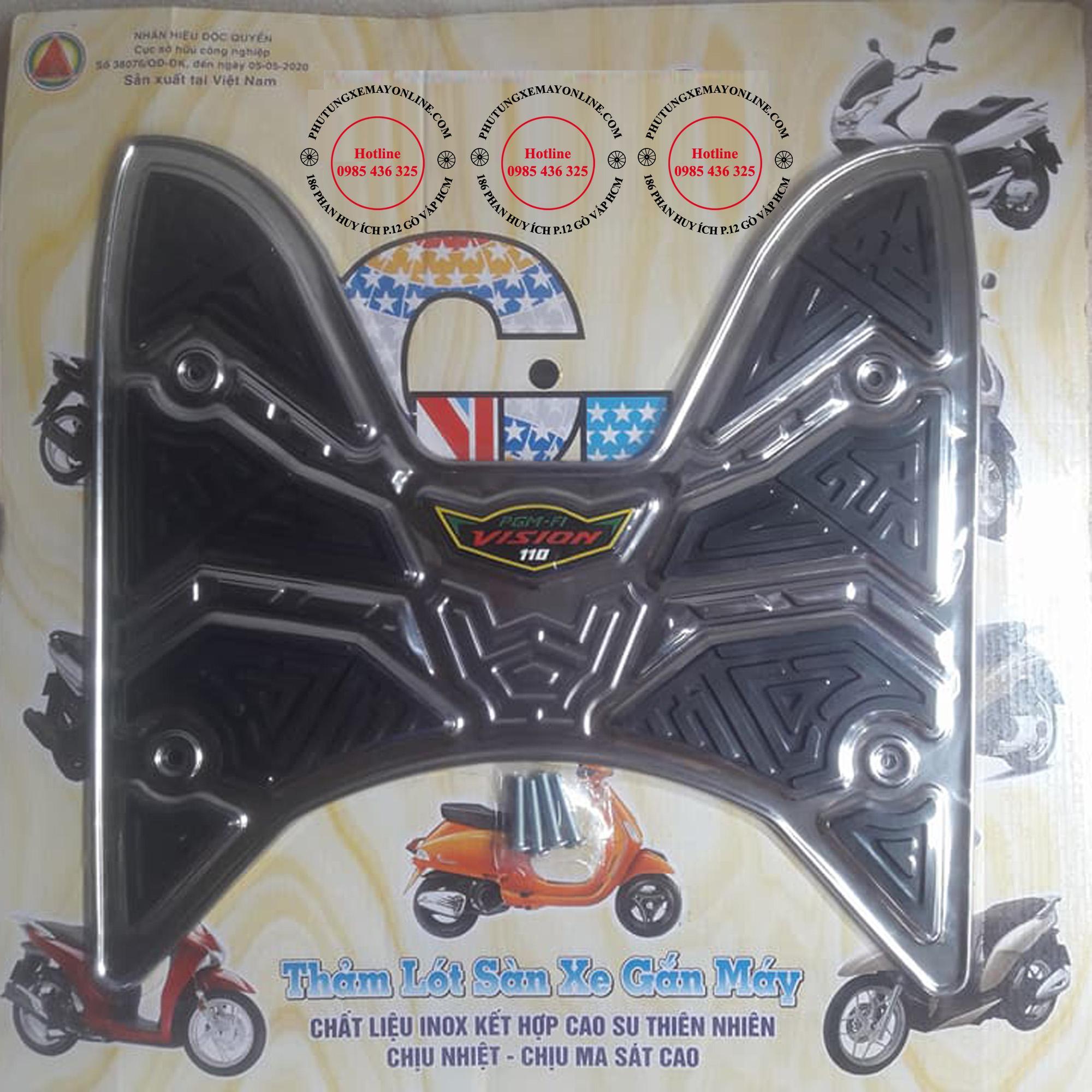 THẢM INOX XE VISION 2016-2019