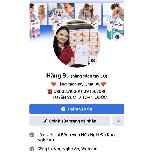 Femibion 3 (8 tuần) đủ bill, hàng Châu Âu-
