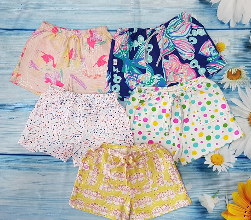 Combo 5 quần short bé gái size 5- 7 từ 20-30kg - tặng kẹp tóc bé gái