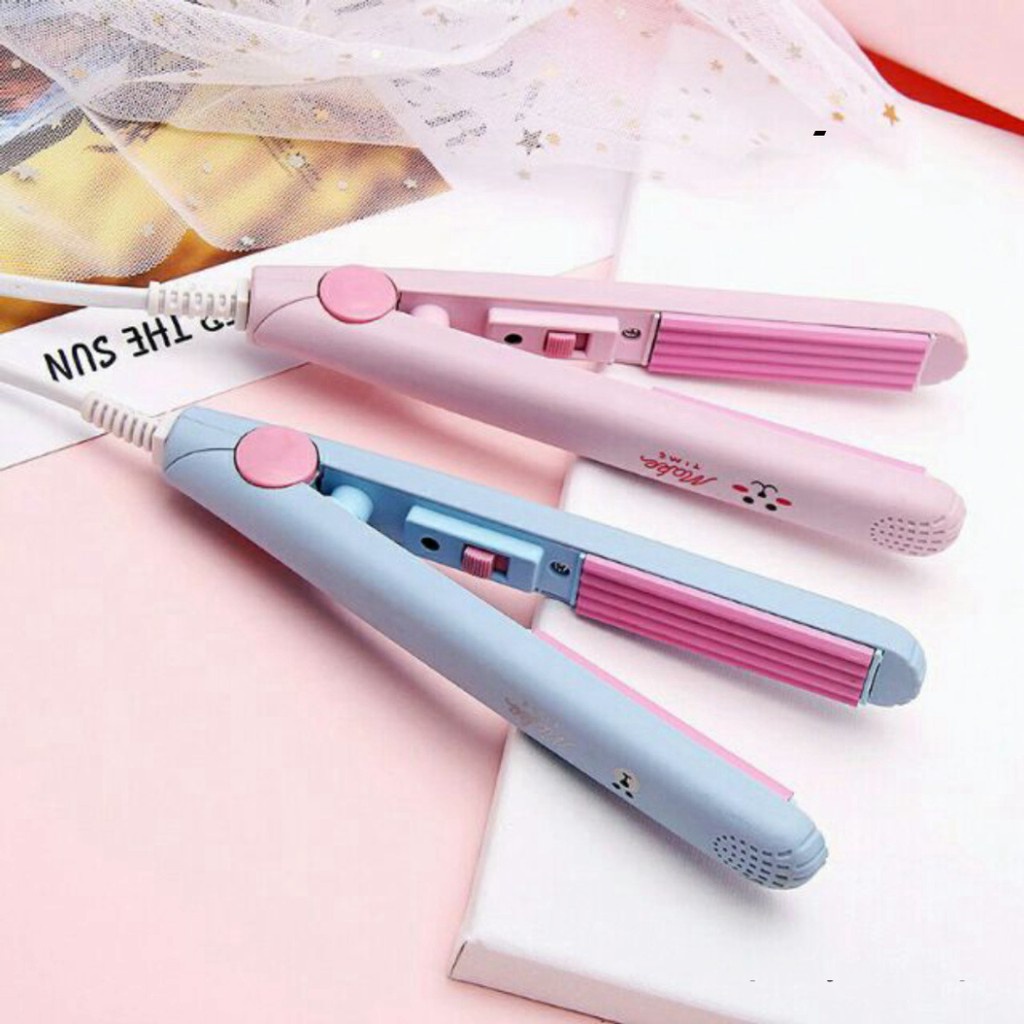 Máy Uốn Tóc Duỗi Tóc Mini Đa Năng, Máy Làm Tóc Mini, Máy Là Tóc Nhỏ Gọn