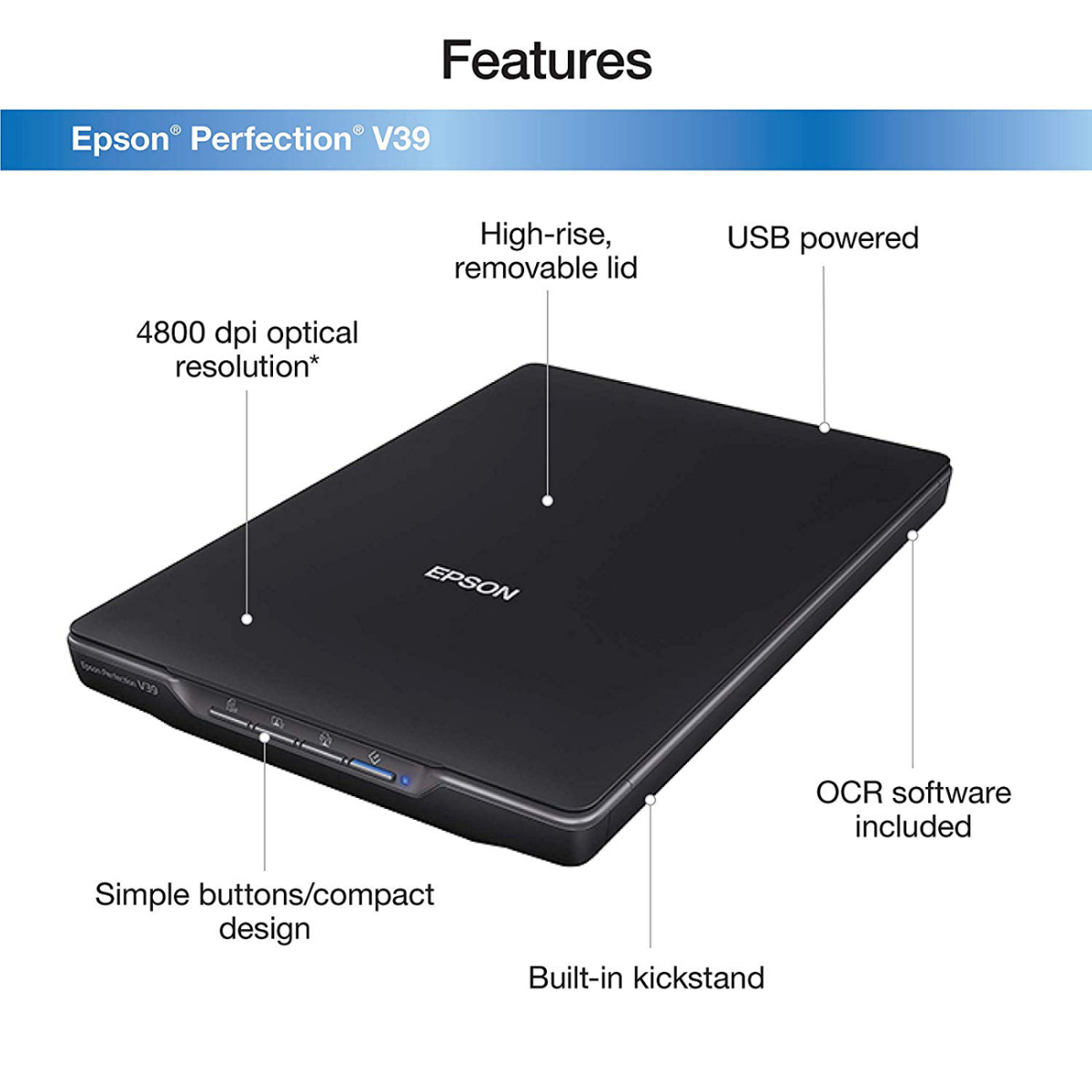 sản phẩm top. Máy SCAN EPSON PERFECTION V39.