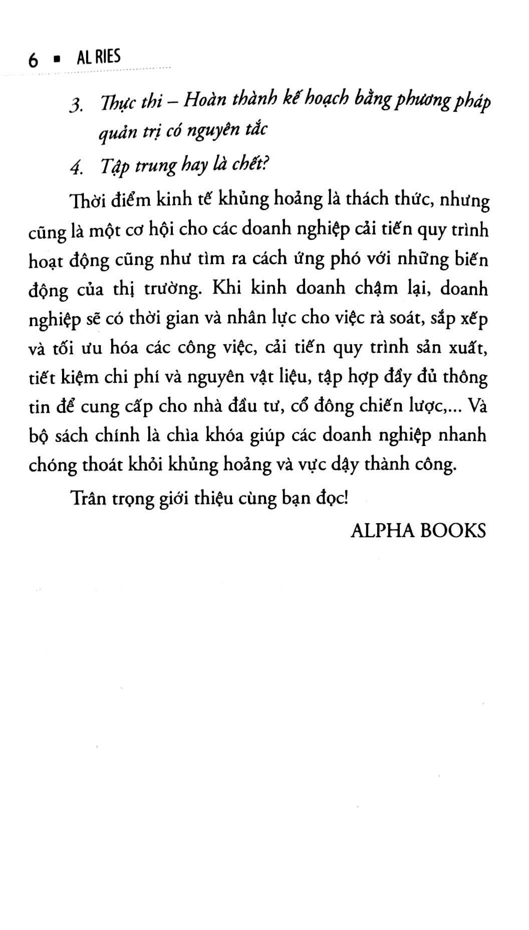 Sách - Tập trung hay là chết?