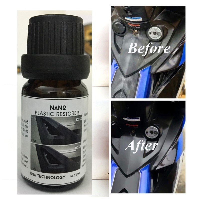 Dung Dịch phục hồi nhựa nhám Nano Plastic Restorer Remover 10ml - Phục Hồi Vĩnh Viễn