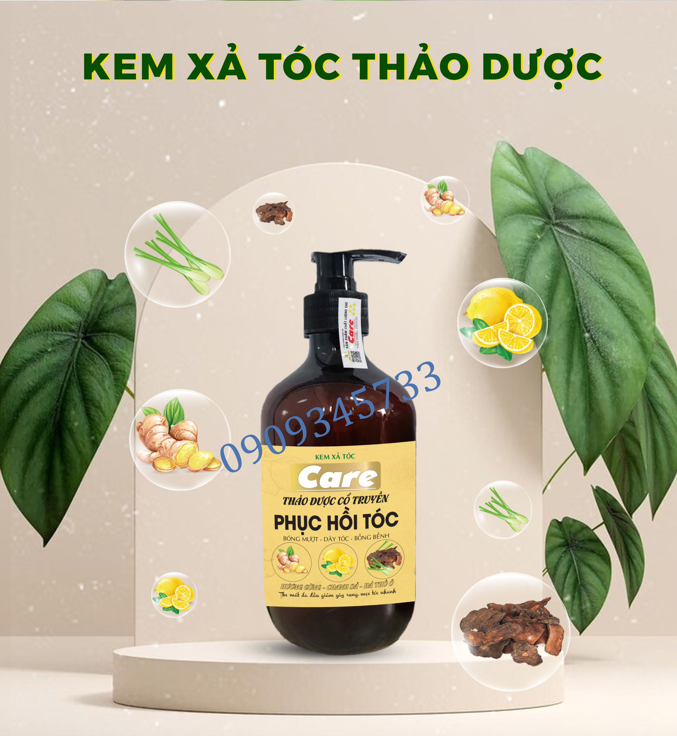 Cặp Gội Xã Thảo Dược Cổ Truyền 500 ML