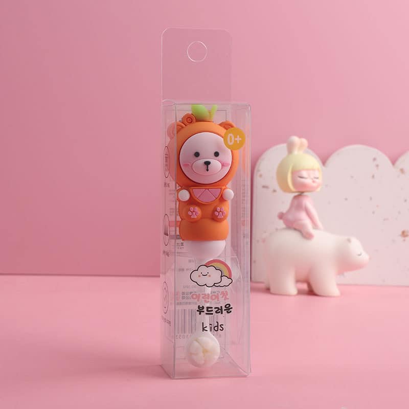 Bàn chải đánh răng mềm mại hình thú dễ thương cho bé
