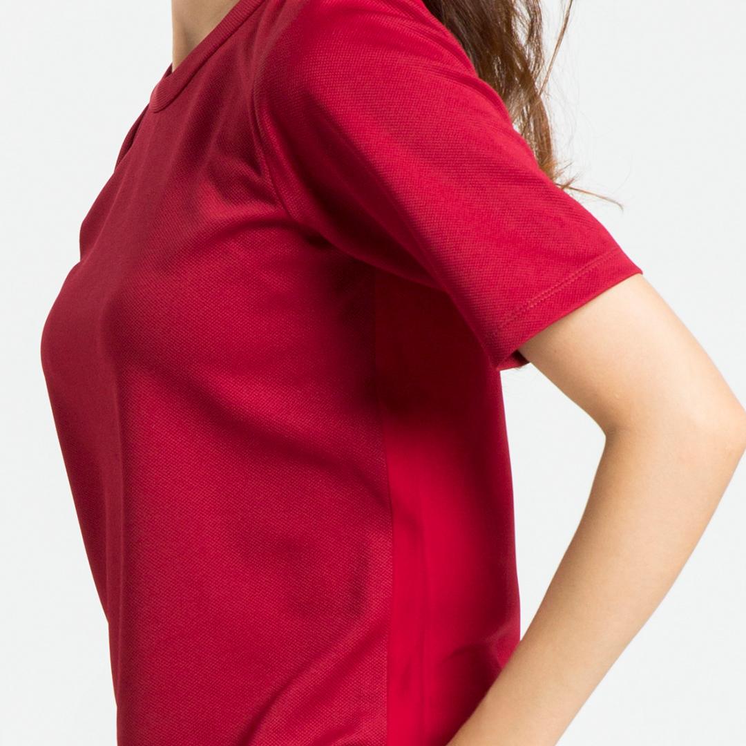 Áo Tshirt Phối Voan Hity TOP071 (Đỏ Auburn)