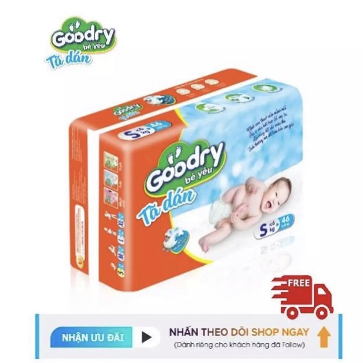 Tã dán Goodry S46/ M42/ L38/ XL34] Miếng