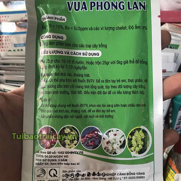 Phân bón lá ra rễ Vua Phong Lan - Gói 25g