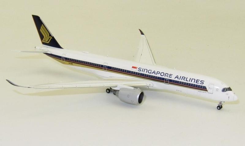 Mô hình máy bay Airbus A350-900 Singapore Airlines 9V-SMR tỉ lệ 1:400