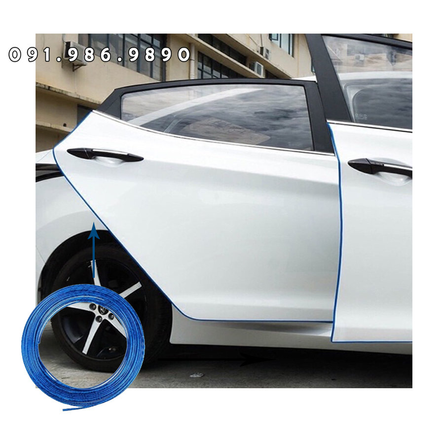 1 cuộn gioăng cao su, nẹp viền cửa chữ U chống va đập dài 5m ( Nhiều màu )