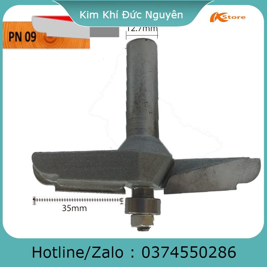 Mũi phay ván huỳnh cửa pn09 - mũi pano router hạ trám - đánh ván huỳnh